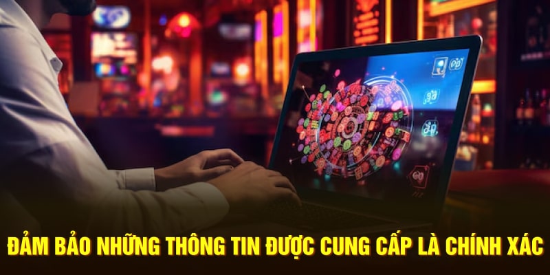 Xác minh rằng thông tin cung cấp là chính xác